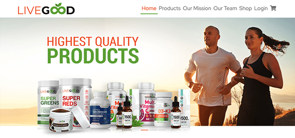 LiveGood Highest Quality Healthb and Wellness Products