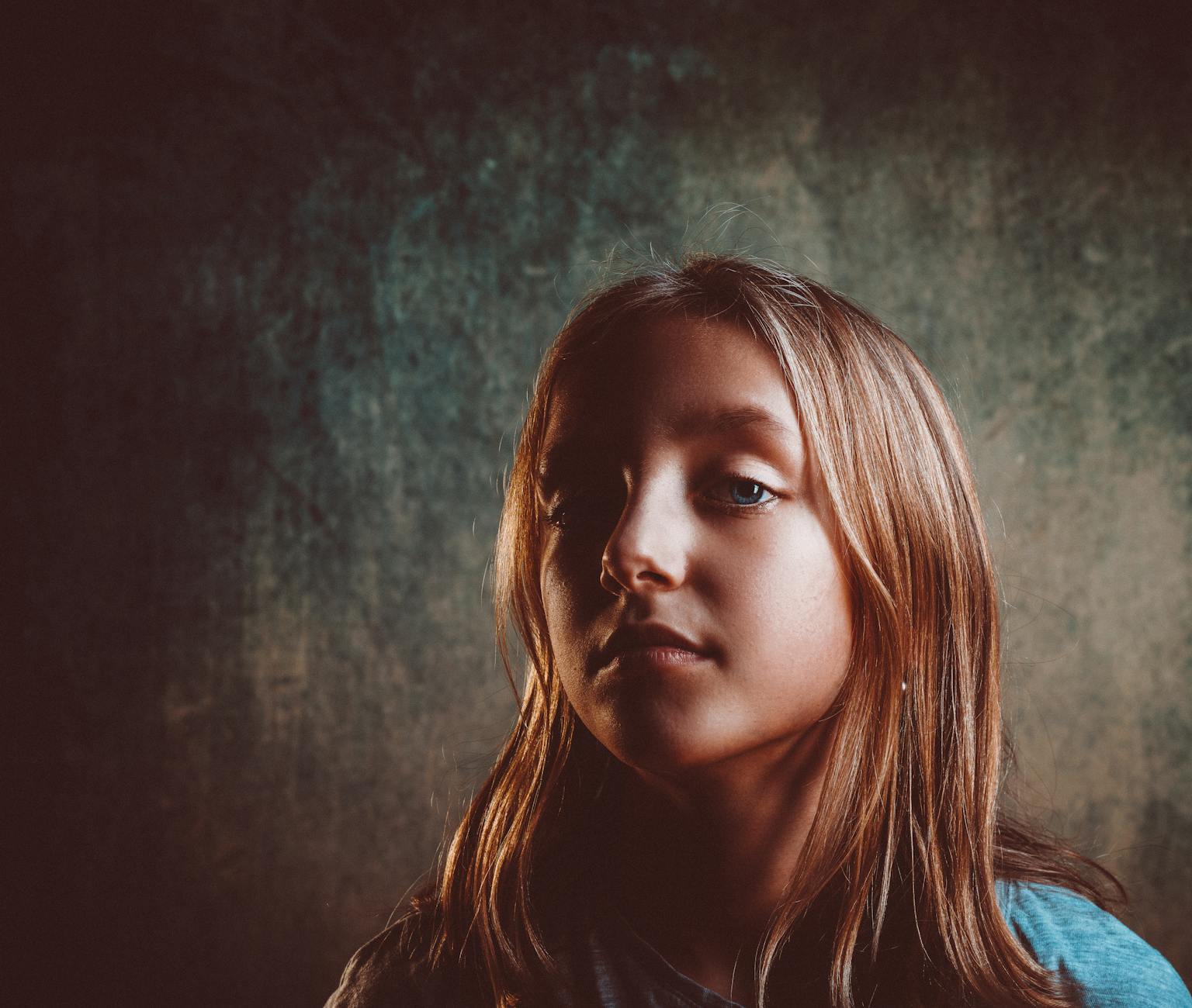 Closeup Photography of Girl's Face With Blonde Hair