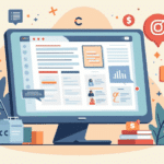 Computer screen showing a home business blog from a Wealthy Affiliate Member